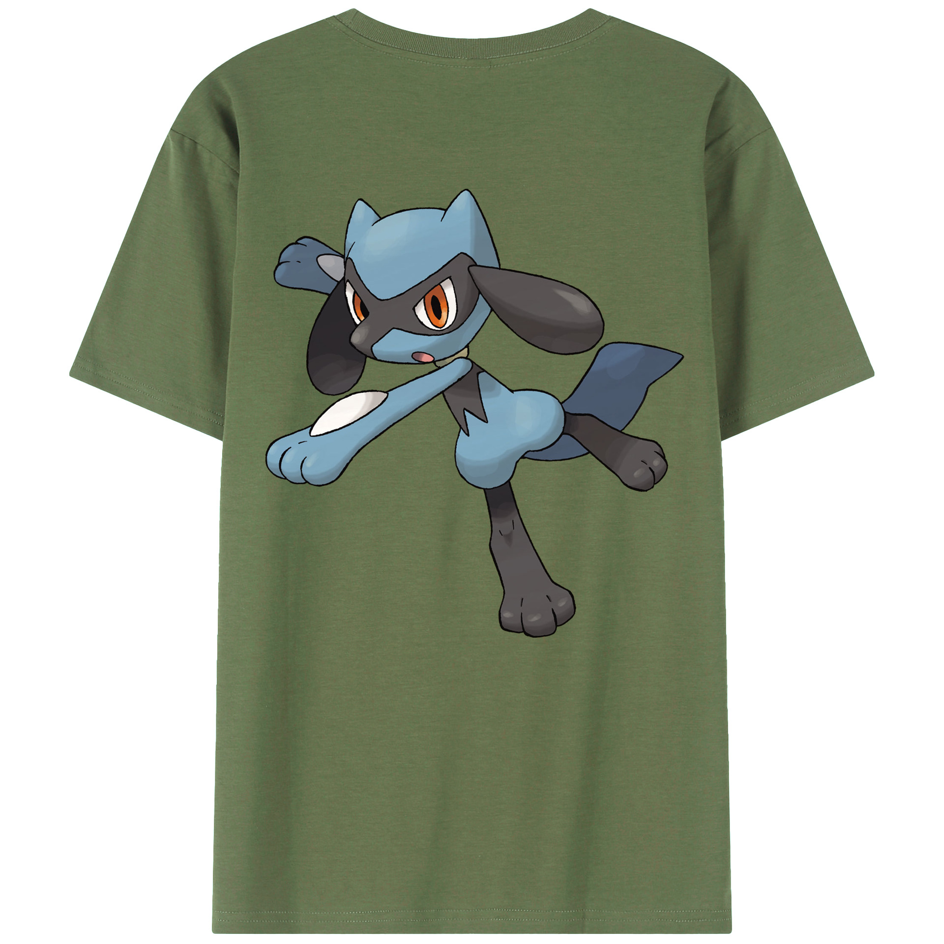 （画像用） ポケットモンスター Pokémon 綿100％ メンズ半袖Tシャツ（バックプリント） 通気性
